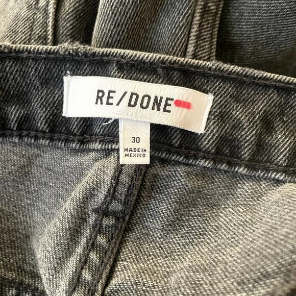 NWT RE/DONE 70s High Waist Distressed Straight Leg Rip Jeans Size 30 - Picture 7 of 9